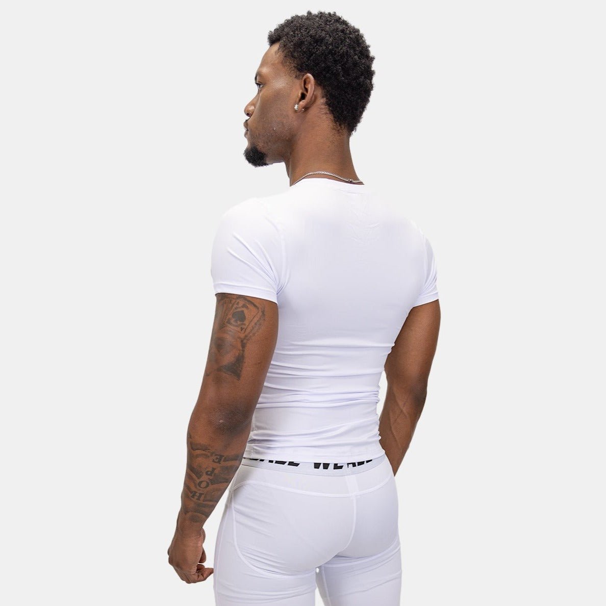 COMPRESSION SHORT SLEEVE T-SHIRT (WHITE) - We Ball Sports