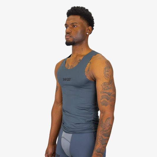 COMPRESSION TANK TOP (GREY) - We Ball Sports