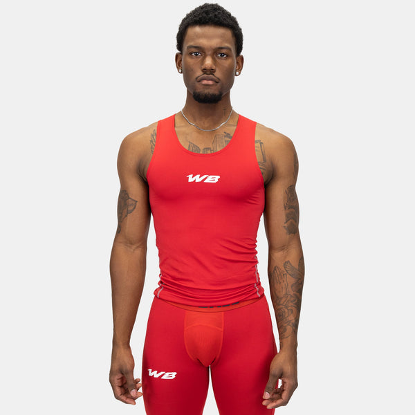 ballaholic tanktop Lサイズ red compression-tank-top-red-