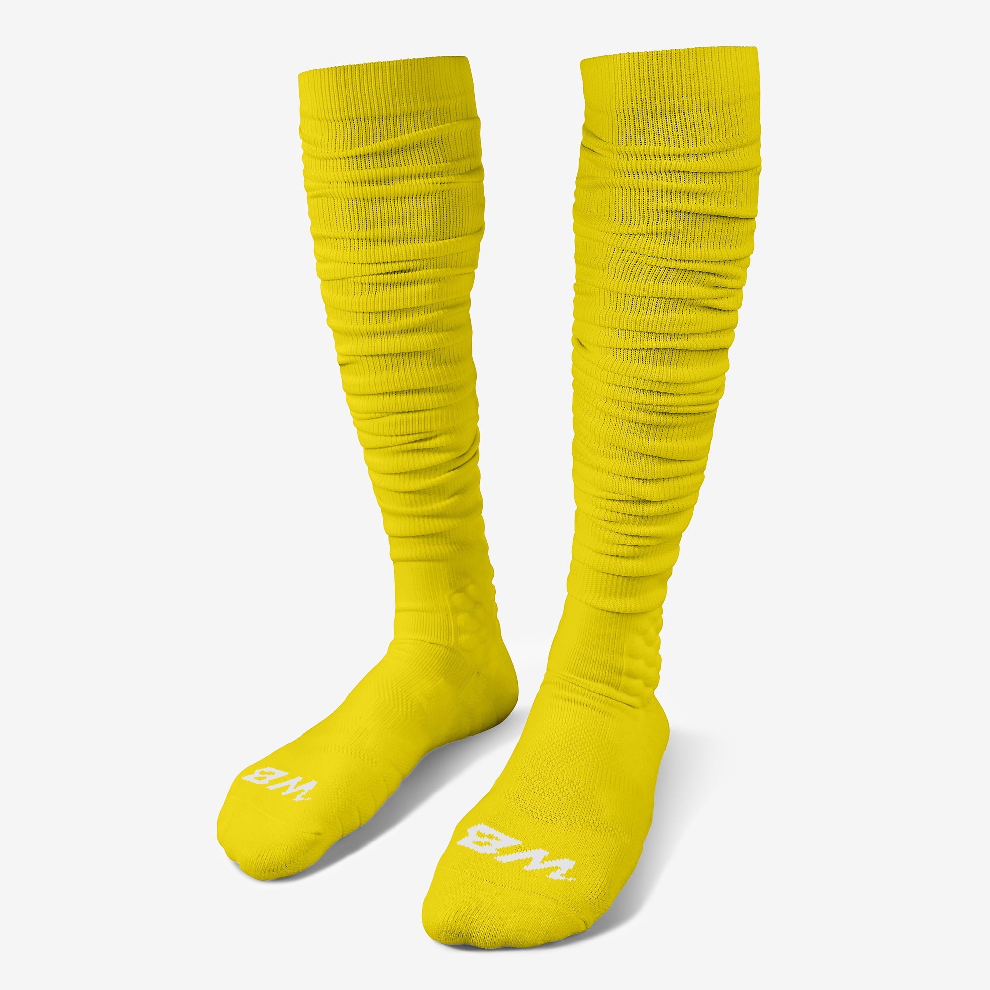 Extra Long, Over the Knee Padded Football Socks (Yellow) – We Ball Sports