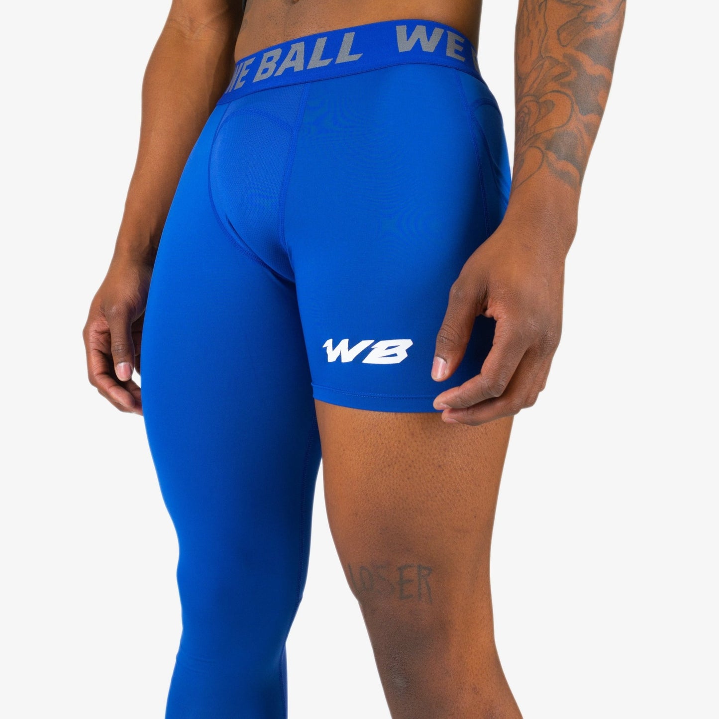 ISO LEG WBTECH™ TIGHTS (BLUE) - We Ball Sports