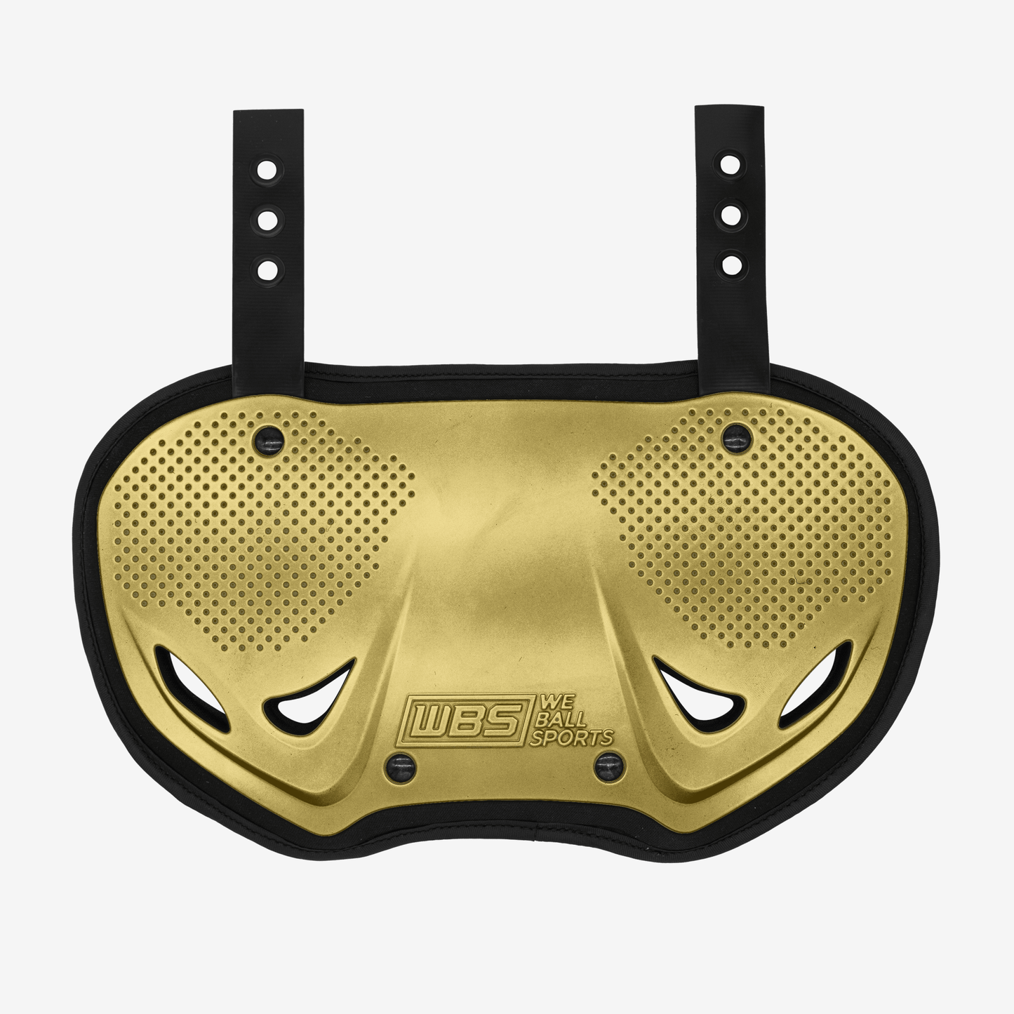 WE BALL SPORTS FOOTBALL BACK PLATE (GOLD) - We Ball Sports