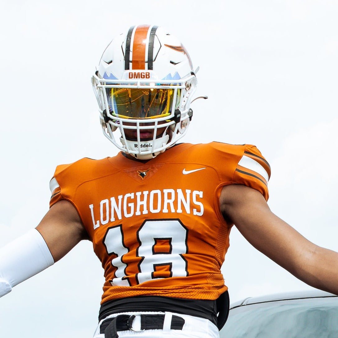 American Football Amber Visor Football FOOTBALL VISOR (CLEAR GOLD