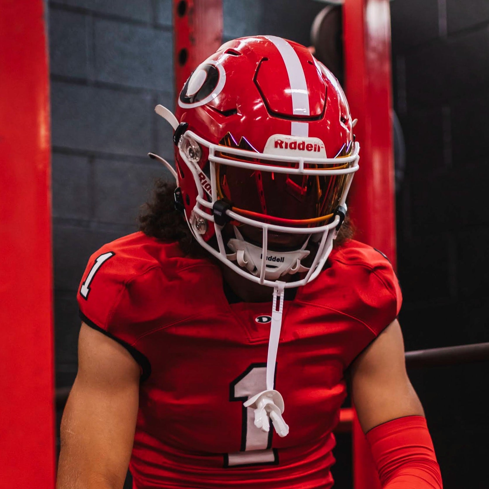 American Football Amber Visor Football FOOTBALL VISOR (CLEAR GOLD